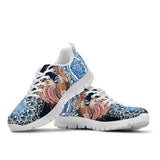 Chicken Blue Flowers Sneakers Shoes For Women, Shoes For Men Sneaker Custom Shoes