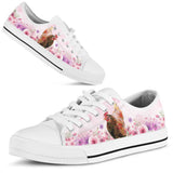 Chicken Pink Flower Low Top Shoes For Women, Shoes For Men Custom Shoes