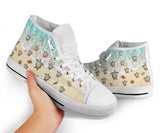 Turtle Going To The Sea High Top Shoes For Women, Shoes For Men Custom Shoes