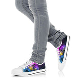 Hummingbird Purple Galaxy Low Top Shoes For Women, Shoes For Men Custom Shoes