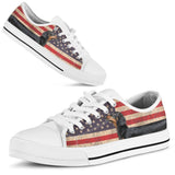 America Dachshund Low Top Shoes For Women, Shoes For Men Custom Shoes