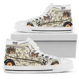 German Shepherd Camper High Top Shoes For Women, Shoes For Men Custom Shoes