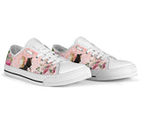 Sheltie Flower Low Top Shoes For Women, Shoes For Men Custom Shoes