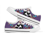 Panda Flowers Butterfly Low Top Shoes For Women, Shoes For Men Custom Shoes