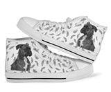 Boxer Feather High Top Shoes For Women, Shoes For Men Custom Shoes