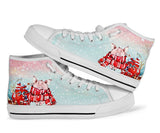Pig Snow High Top Shoes For Women, Shoes For Men Custom Shoes