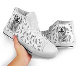 Golden Retriever Feather High Top Shoes For Women, Shoes For Men Custom Shoes