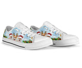 Corgi Lovely Christmas Low Top Shoes For Women, Shoes For Men Custom Shoes