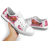 Chicken Flower And Butterfly Low Top Shoes For Women, Shoes For Men Custom Shoes