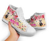 Cute Blue Heeler Flower High Top Shoes For Women, Shoes For Men Custom Shoes