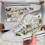 German Shepherd Camper High Top Shoes For Women, Shoes For Men Custom Shoes