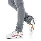 Giraffe Flower And Butterfly Low Top Shoes For Women, Shoes For Men Custom Shoes