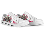 Elephant Flower And Butterfly Low Top Shoes For Women, Shoes For Men Custom Shoes
