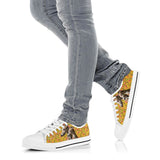 Greyhound Yellow Low Top Shoes For Women, Shoes For Men Custom Shoes