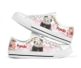 Pandas Pink Low Top Shoes For Women, Shoes For Men Custom Shoes