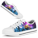 Turtle Purple Galaxy Low Top Shoes For Women, Shoes For Men Custom Shoes