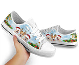 Corgi Lovely Christmas Low Top Shoes For Women, Shoes For Men Custom Shoes