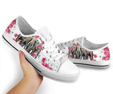Elephant Flower And Butterfly Low Top Shoes For Women, Shoes For Men Custom Shoes