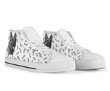 German Shepherd Feather High Top Shoes For Women, Shoes For Men Custom Shoes