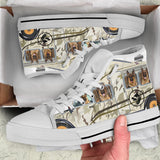 German Shepherd Driving High Top Shoes For Women, Shoes For Men Custom Shoes