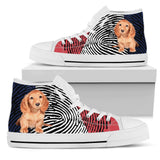 Dachshund Red White And Blue High Top Shoes For Women, Shoes For Men Custom Shoes