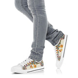 Chickens Flower Low Top Shoes For Women, Shoes For Men Custom Shoes