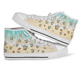 Turtle Going To The Sea High Top Shoes For Women, Shoes For Men Custom Shoes