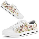 Chihuahua And Wine Low Top Shoes For Women, Shoes For Men Custom Shoes