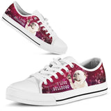 I Love Bulldogs Low Top Shoes For Women, Shoes For Men Custom Shoes