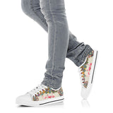 Flamingo Pattern Low Top Shoes For Women, Shoes For Men Custom Shoes