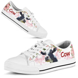 Cows Pink Low Top Shoes For Women, Shoes For Men Custom Shoes