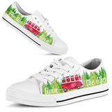 Camping The Life Low Top Shoes For Women, Shoes For Men Custom Shoes