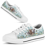 Cat Butterfly Low Top Shoes For Women, Shoes For Men Custom Shoes
