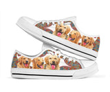 The Ancient Golden Retriever Low Top Shoes For Women, Shoes For Men Custom Shoes