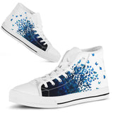 Dragonfly High Top Shoes For Women, Shoes For Men Custom Shoes