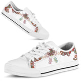 Butterfly Mandala Low Top Shoes For Women, Shoes For Men Custom Shoes