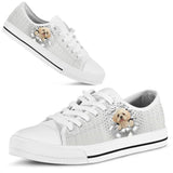 Shih Tzu Low Top Shoes For Women, Shoes For Men Custom Shoes