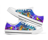 Hummingbird Galaxy Low Top Shoes For Women, Shoes For Men Custom Shoes