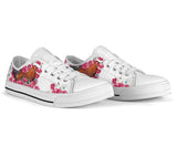 Chicken Flower And Butterfly Low Top Shoes For Women, Shoes For Men Custom Shoes