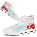 Pig Snow High Top Shoes For Women, Shoes For Men Custom Shoes