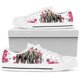 Elephant Flower And Butterfly Low Top Shoes For Women, Shoes For Men Custom Shoes