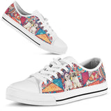 Shih Tzu Cubes Low Top Shoes For Women, Shoes For Men Custom Shoes