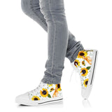 Golden Retriever Sunflower High Top Shoes For Women, Shoes For Men Custom Shoes