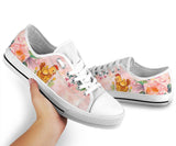 Chickens Flowers Low Top Shoes For Women, Shoes For Men Custom Shoes