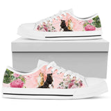 Sheltie Flower Low Top Shoes For Women, Shoes For Men Custom Shoes