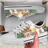 Mandala Flamingo Low Top Shoes For Women, Shoes For Men Custom Shoes