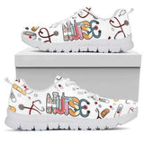 Nurse White Sneakers Shoes For Women, Shoes For Men Sneaker Custom Shoes