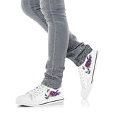 Butterfly Flowers Low Top Shoes For Women, Shoes For Men Custom Shoes