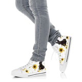 Scottish Terrier Sunflower High Top Shoes For Women, Shoes For Men Custom Shoes