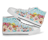 Pig Friend High Top Shoes For Women, Shoes For Men Custom Shoes